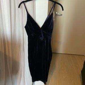 Windsor Blue velvet dress